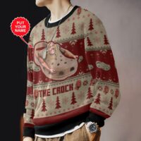 Hooktab The Rock Crock Meme WWE Ugly Christmas Sweater