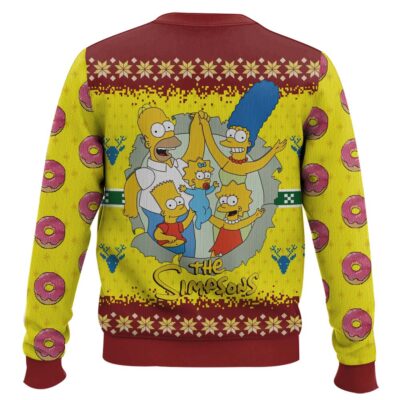 Hooktab The Simpson Family Ugly Christmas Sweater
