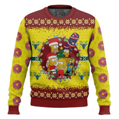 The Simpson Family Ugly Christmas Sweater