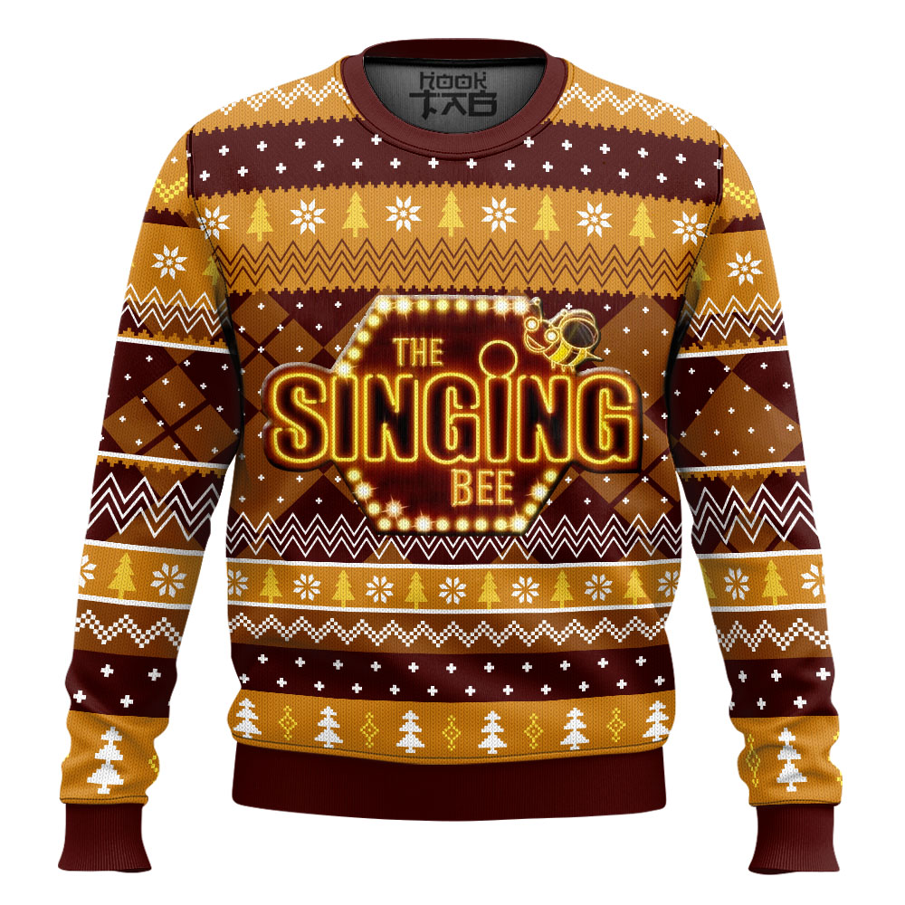Hooktab The Singing Bee Ugly Christmas Sweater Hooktab The Singing Bee Ugly Christmas Sweater