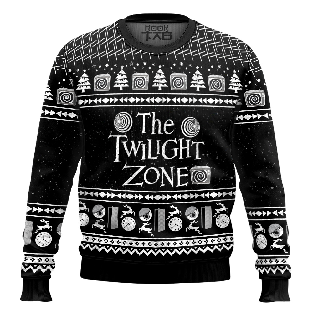 Hooktab The Twilight Zone Ugly Christmas Sweater Hooktab The Twilight Zone Ugly Christmas Sweater
