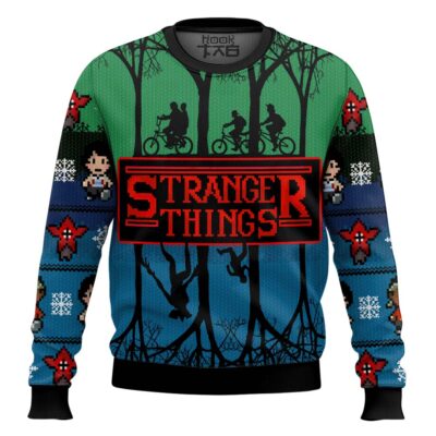 The Upside Down Stranger Things Ugly Christmas Sweater