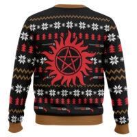 Hooktab The Winchesters Saving People, Hunting Things Supernatural Ugly Christmas Sweater