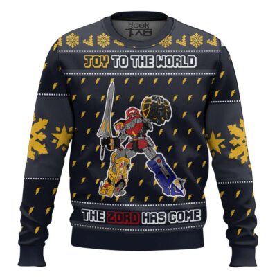 The Zord Has Come Power Rangers Ugly Christmas Sweater