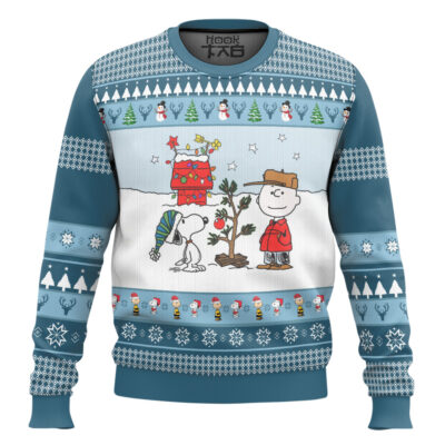 Thing That Matters Most The Charlie Brown and Snoopy Show Ugly Christmas Sweater