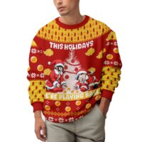 Hooktab This Holiday We're Playing Ball Dragon Ball Ugly Christmas Sweater