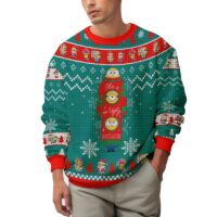 Hooktab "This Is An Ugly Sweater" Minions Ugly Christmas Sweater
