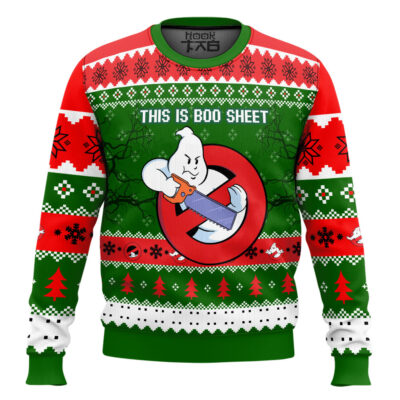 This Is Boo Sheet Ghostbusters Ugly Christmas Sweater