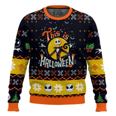 This Is Halloween Jack Skellington Ugly Christmas Sweater