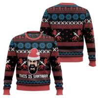 Hooktab This Is Santaaa 300 Ugly Christmas Sweater