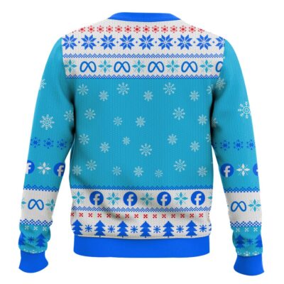 Hooktab “This Man Ate My Son” Mark Zuckerberg Meme Ugly Christmas Sweater