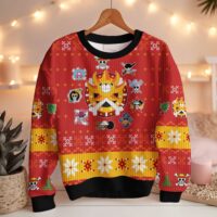 Hooktab Thousand Sunny One Piece Ugly Christmas Sweater