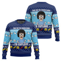 Hooktab Time For The Charm Bomb To Explore Bob's Burgers Ugly Christmas Sweater