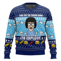 Hooktab Time For The Charm Bomb To Explore Bob's Burgers Ugly Christmas Sweater