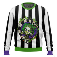 Hooktab Tiny Beetlejuice Ugly Christmas Sweater
