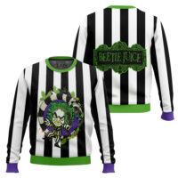 Hooktab Tiny Beetlejuice Ugly Christmas Sweater