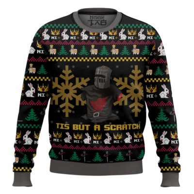 Tis But A Scratch Monty Python Ugly Christmas Sweater