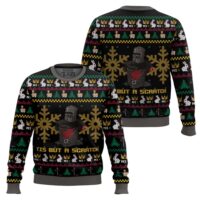 Hooktab Tis But A Scratch Monty Python Ugly Christmas Sweater