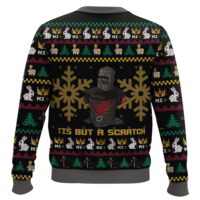 Hooktab Tis But A Scratch Monty Python Ugly Christmas Sweater
