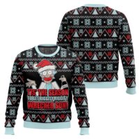 Hooktab Tis The Season Rick And Morty Ugly Christmas Sweater