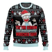 Hooktab Tis The Season Rick And Morty Ugly Christmas Sweater