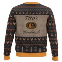 Hooktab Tito's American Handmade Vodka Ugly Christmas Sweater