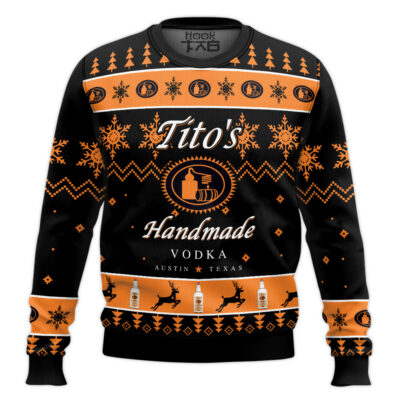 Tito's American Vodka - Custom Name Ugly Christmas Sweater