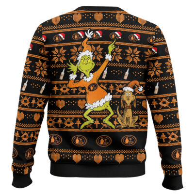 Hooktab Tito’s Grinch Santa Ugly Christmas Sweater