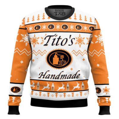Tito's Handmade Vodka - Custom Name Ugly Christmas Sweater