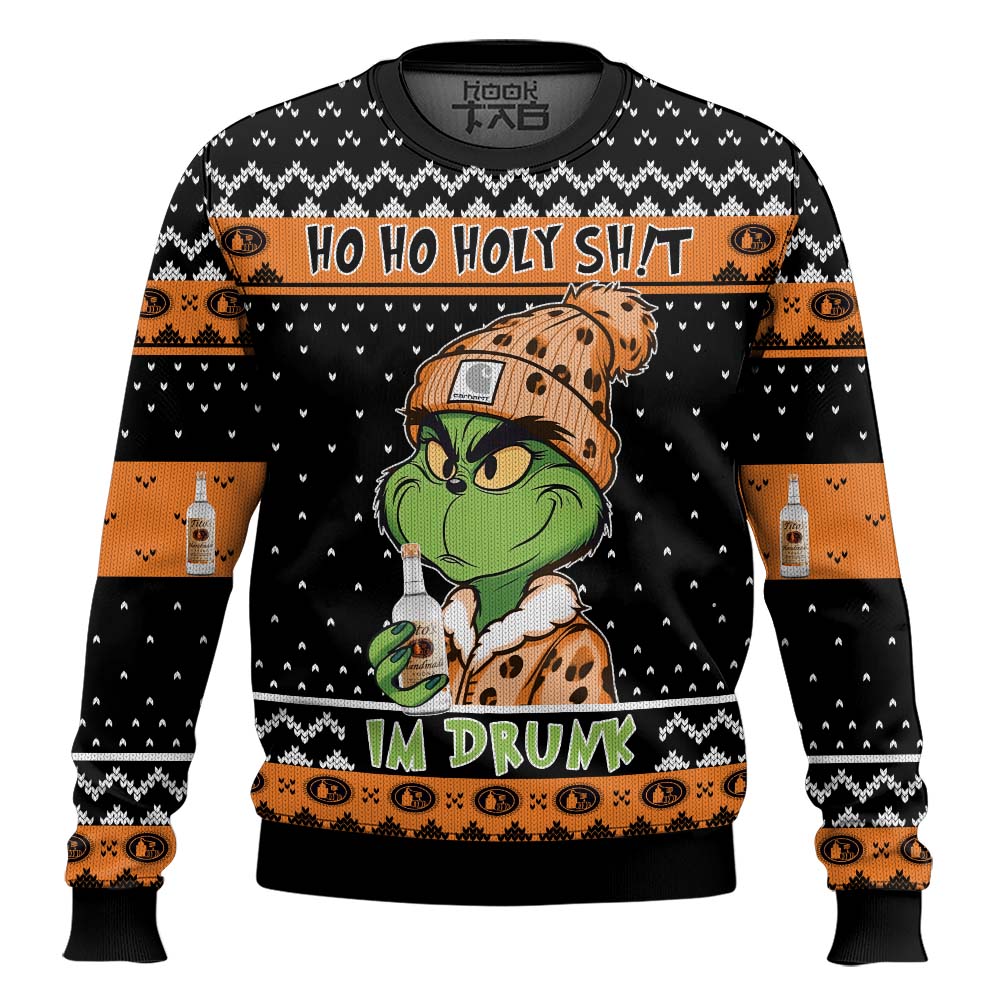 Hooktab Tito’s Ho Ho Holy Sh!t I'm Drunk Ugly Christmas Sweater Hooktab Tito’s Ho Ho Holy Sh!t I'm Drunk Ugly Christmas Sweater