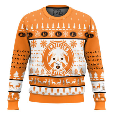 Tito's Titties Funny Ugly Christmas Sweater