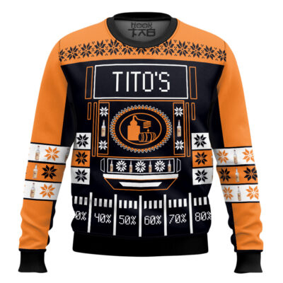 Tito's Vodka - Custom Name Ugly Christmas Sweater