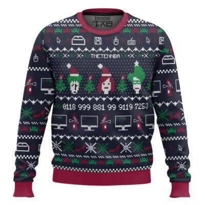 TNETENNBA The IT Crowd Ugly Christmas Sweater