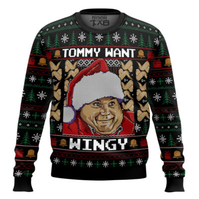 Tommy Want Wingy Chris Farley Ugly Christmas Sweater