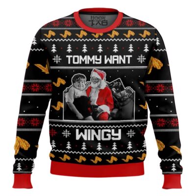 Tommy Want Wingy Saturday Night Live Ugly Christmas Sweater