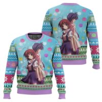 Hooktab Tomoya And Nagisa Clannad Ugly Christmas Sweater