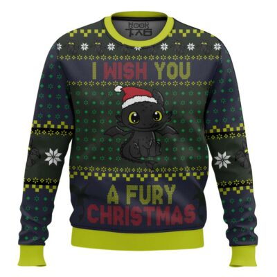 Toothless Fury Christmas How To Train Your Dragon Ugly Christmas Sweater