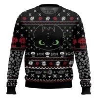 Hooktab Toothless How To Train Your Dragon Ugly Christmas Sweater