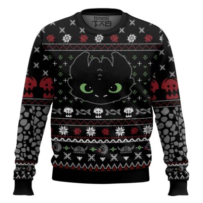 Toothless How To Train Your Dragon Ugly Christmas Sweater