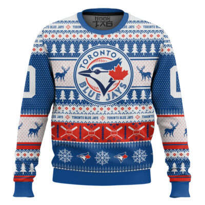 Toronto Blue Jays - Custom Name And Number Ugly Sweater