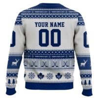 Hooktab Toronto Maple Leafs - Custom Name And Number Ugly Sweater
