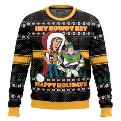 Toy Story Christmas Hey Howdy Ugly Christmas Sweater