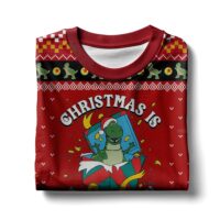 Hooktab Toy Story Christmas Is Roarsome Ugly Christmas Sweater