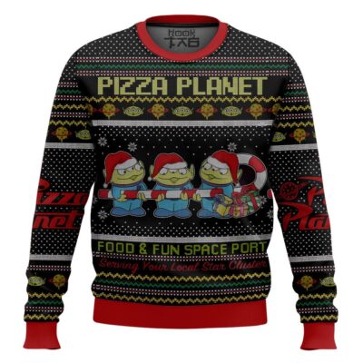 Toy Story Pizza Planet Ugly Christmas Sweater