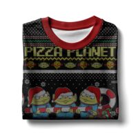 Hooktab Toy Story Pizza Planet Ugly Christmas Sweater