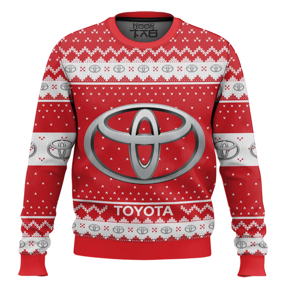 Hooktab Toyota Ugly Christmas Sweater Hooktab Toyota Ugly Christmas Sweater
