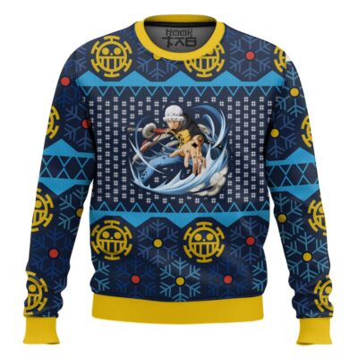 Trafalgar D Water Law One Piece Ugly Christmas Sweater