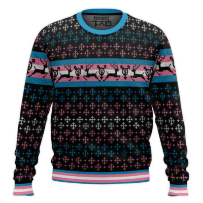 Transgender Pride Flag LGBT Support Ugly Christmas Sweater
