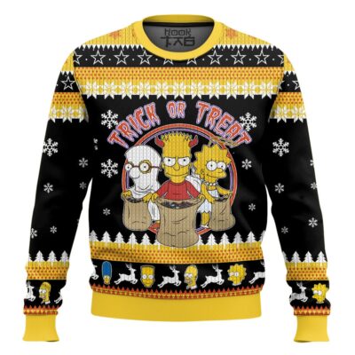 Trick Or Treat The Simpsons Ugly Christmas Sweater
