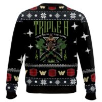Hooktab Triple H WWE Ugly Christmas Sweater